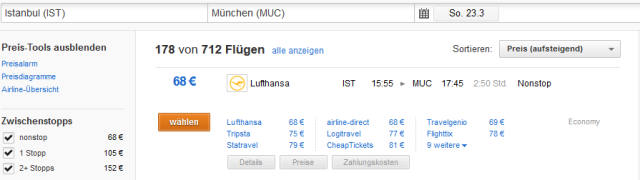 istanbul-munich-flug