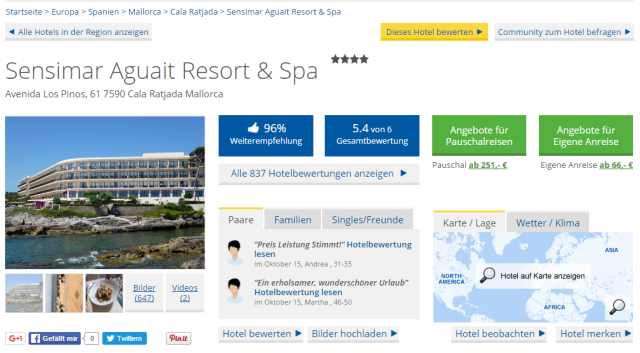 Holidaycheck Sensimar Aguait Resort und Spa