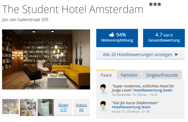 weiterempfehlungsrate_holidaycheck_studenthotelwest_amsterdam