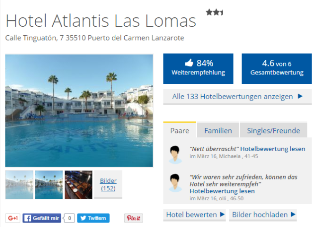 Atlantis Las Lomas Holidaycheck