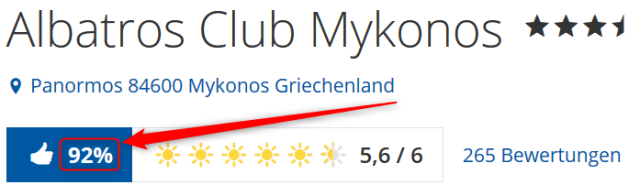 Albatros Club Mykonos Bewertungen Holidaycheck